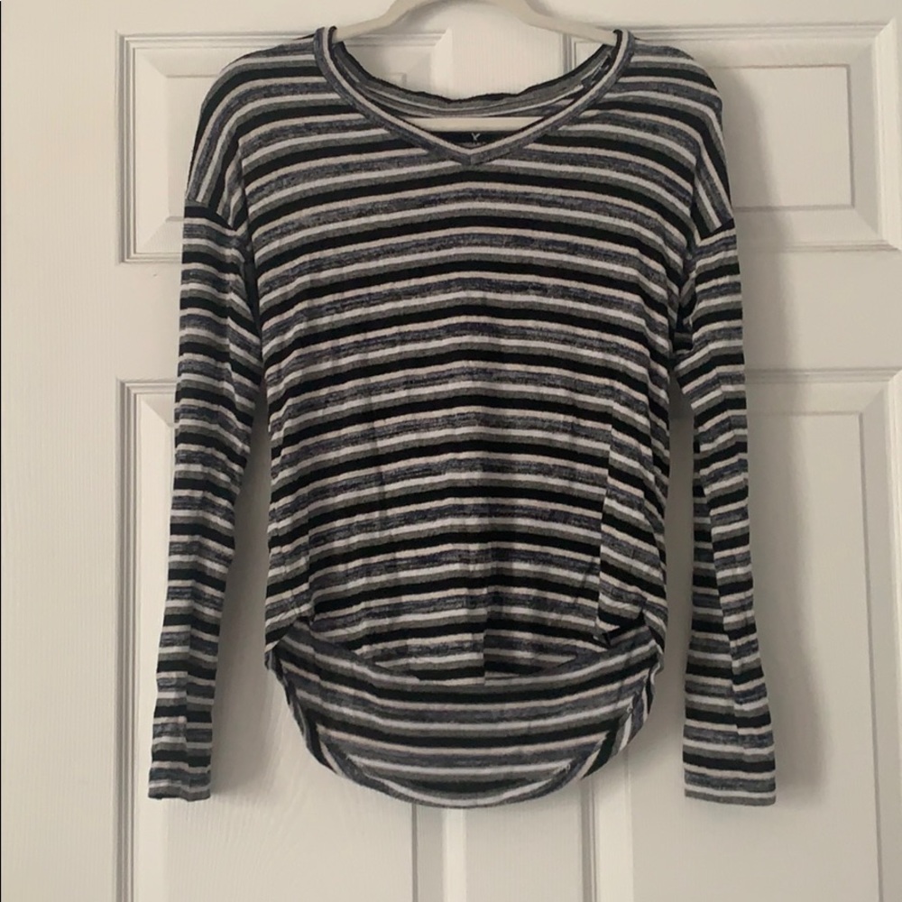 Black White Blue Grey Longsleeve